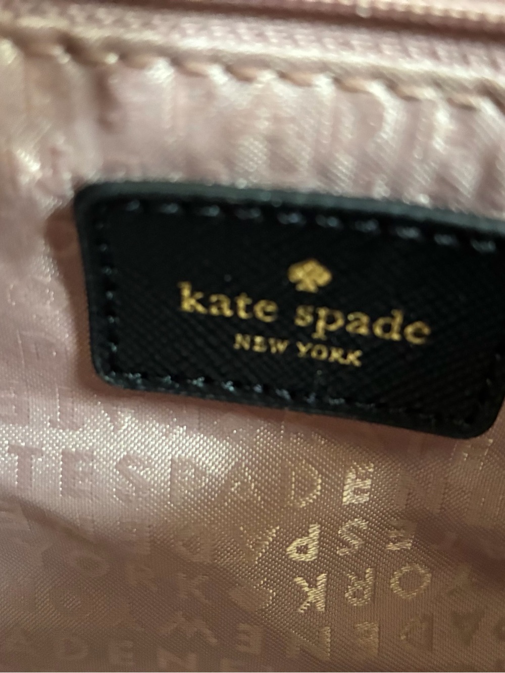 Kate Spade Rose Gold Glitter Tote Bag with Wallet - Picture 10 of 12
